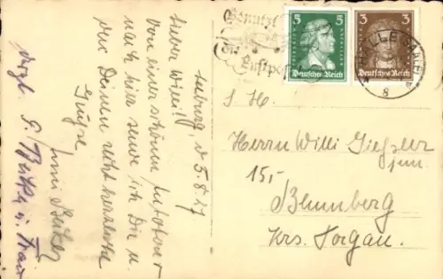 Ak Seeburg Mansfelder Land, Seebad, Ruderboot