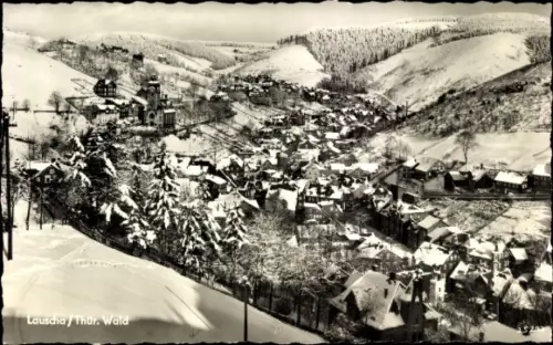Ak Lauscha in Thüringen, Panorama, Winter