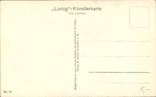 Künstler Ak Liebig, Frankfurt am Main, Goethehaus, Goethedenkmal, Goethe, Portrait