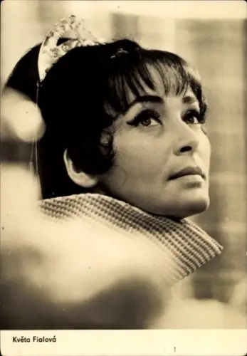 Ak Schauspielerin Kveta Fialova, Die goldene Spinne, Limonaden Joe