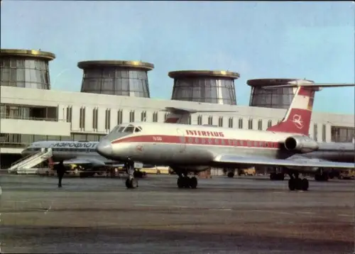 Ak Leningrad Sankt Petersburg Russland, Tupolew Tu-134, Flughafen, Interflug, Aeroflot