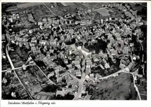 Ak Steinheim Westfalen, Fliegeraufnahme vom Ort