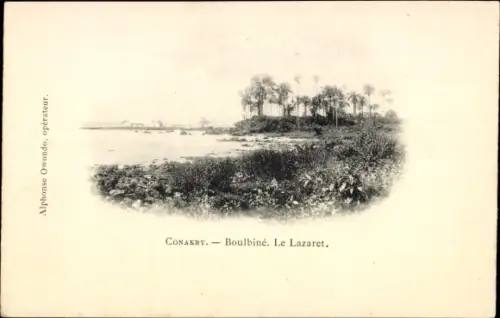 Ak Conakry Konakry Guinea, Boulbine, Le Lazaret