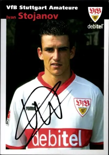 Autogrammkarte Fußballer Ivan Stojanov, VfB Stuttgart, Autogramm