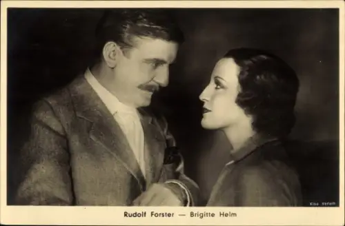 Ak Schauspieler Brigitte Helm und Rudolf Forster, Portrait