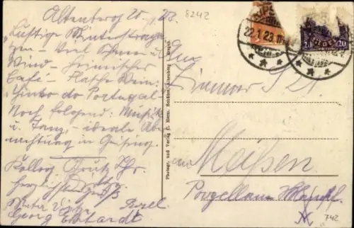 Ak Altenberg im Erzgebirge, Gesamtansicht im Winter