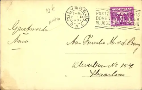 Ak Hilversum Nordholland Niederlande, Raadhuis, Arch W. M. Dudok