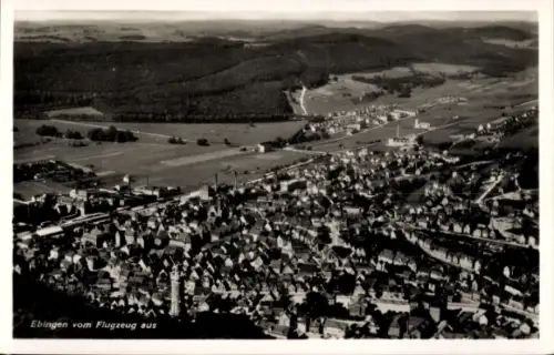 Ak Ebingen Albstadt in Württemberg, Luftaufnahme von  Landschaft, Häuser, Felder