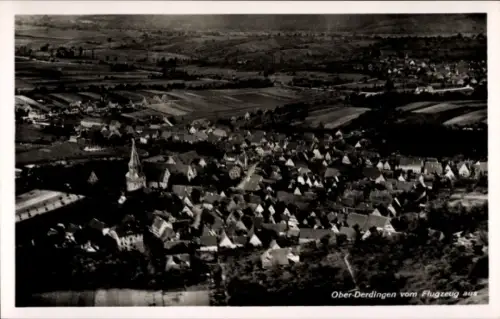 Ak Oberderdingen im Kraichgau Württemberg, Fliegeraufnahme