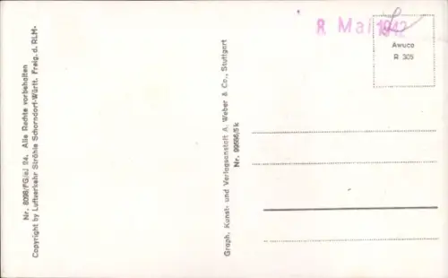 Ak Ochsenburg Zaberfeld in Württemberg, Luftaufnahme von  Zabergäu, Felder im Hintergrund