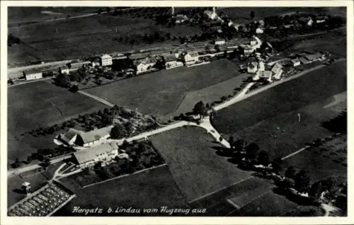 Ak Maria Thann Hergatz im Allgäu, Luftaufnahme