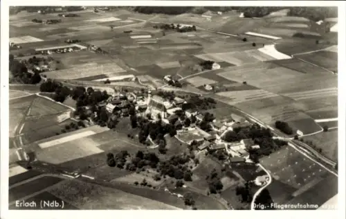 Ak Erlach Großerlach in Württemberg, Luftaufnahme