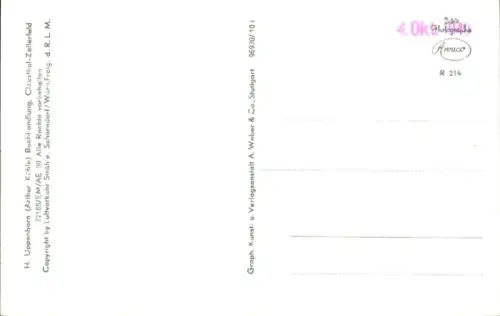 Ak Clausthal Zellerfeld im Oberharz, Fliegeraufnahme, Schwarzenbach