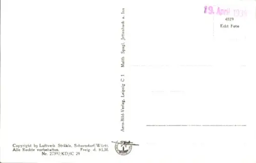 Ak Jettenbach am Inn Oberbayern, Luftaufnahme von  Fluss, Gebäude, ländliche Umgebung