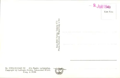 Ak Wasserburg am Inn Oberbayern, Luftaufnahme von  Fluss, Stadtansicht, Schwarz-Weiß