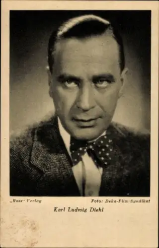 Ak Schauspieler Karl Ludwig Diehl, Portrait, Der Mann der nicht nein sagen kann