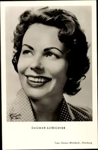 Ak Schauspielerin Dagmar Altrichter, Portrait, Locken