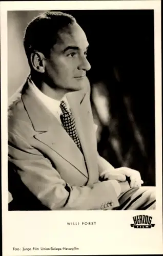 Ak Schauspieler Willi Forst, Es geschehen noch Wunder, Herzog Film, Portrait