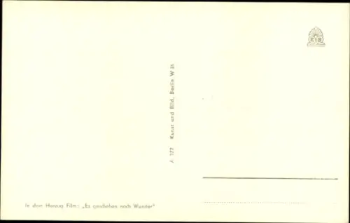 Ak Schauspieler Willi Forst, Es geschehen noch Wunder, Herzog Film, Portrait