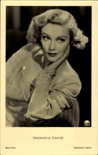 Ak Schauspielerin Madeleine Carroll, Portrait