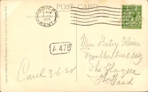 Ak Twickenham London England, Pope's Villa,   Villa, Wasseransicht