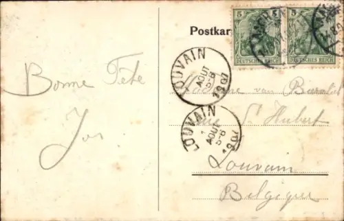 Ak Aachen,  Ponttor,  Stadtmauer, schwarz-weiß