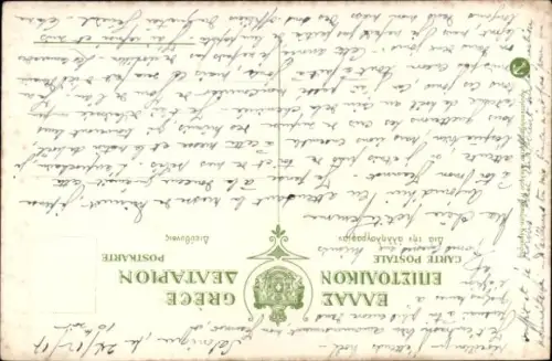 Künstler Ak Mesolonghi Griechenland, Vieux homme, Grieche in Tracht