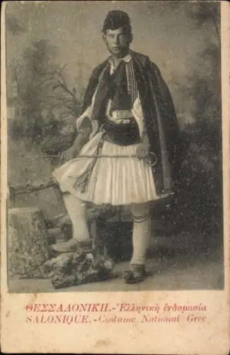 Ak Salonique Saloniki Thessaloniki Griechenland, Mann ich Tracht