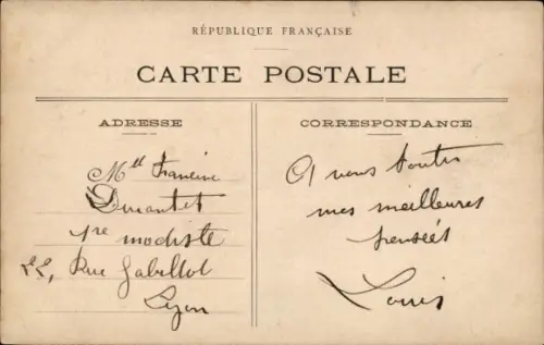 Handgemalt Ak rote Blumen