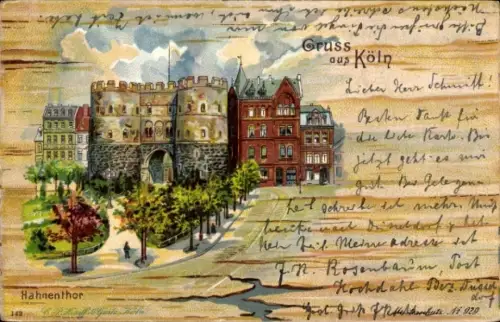 Litho Köln am Rhein, Hahnentor