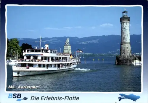 Ak Bodensee, Motorschiff Karlsruhe, Erlebnis-Flotte