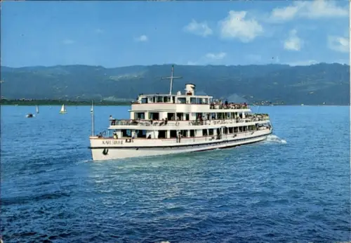 Ak Bodensee, Motorschiff Karlsruhe