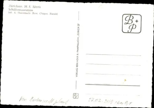 Ak Zürichsee, Motorschiff Säntis