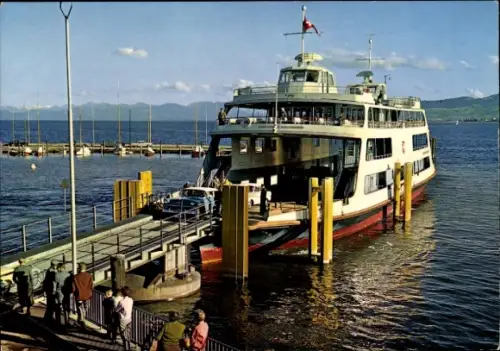 Ak Bodensee, Autofähre Romanshorn