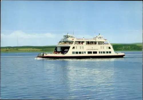 Ak Bodensee, Fährschiff Fontainebleau, Autofähre Konstanz-Meersburg