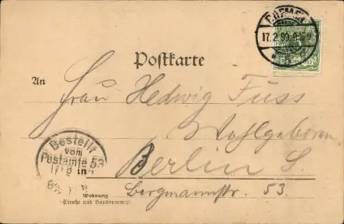 Ak Schnoor Bremen, Schwarz-Weiß-Bild, Brunnen, Markt, Statue, Gruß aus Bremen