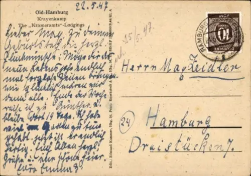 Ak Hamburg, Krayenkamp, Krameramts Wohnungen