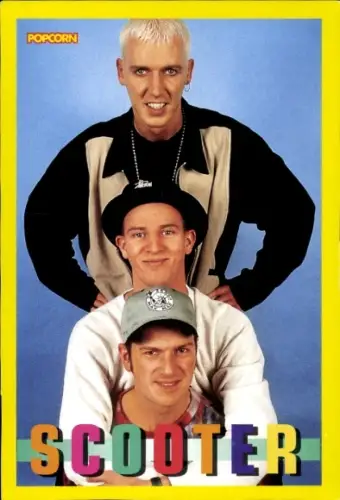 Ak Gruppe Scooter, H.P. Baxter, Portrait