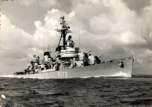 Ak Deutsches Kriegsschiff, D 170, Z 1, Bundesmarine