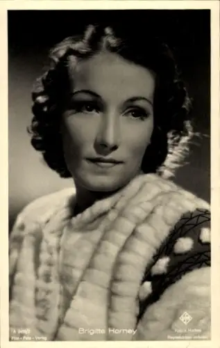 Ak Schauspielerin Brigitte Horney, Portrait, Autogramm, UFA, A 3480/2