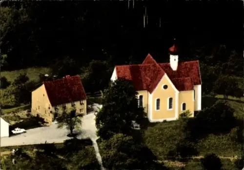 Ak Baitenhausen Meersburg am Bodensee, Gasthof zum Grünen Berg, Kirche