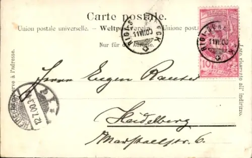 Ak Rigi Scheidegg im Allgäu Schwaben. Kühe auf der Weide