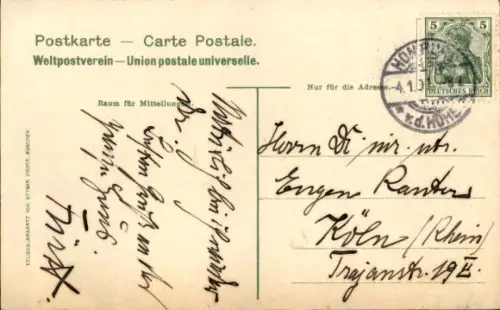 Ak Bad Homburg vor der Höhe Hessen,  neue Straßenbrücke, Schloss, farbige 