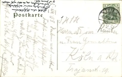 Ak Trier an der Mosel,  Hauptmarkt,  Gebäude, Marktstände, Menschen