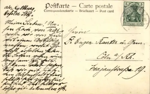 Ak Kyllburg in der Eifel,  Landschaft, Fluss, Häuser, Deutsche Reich