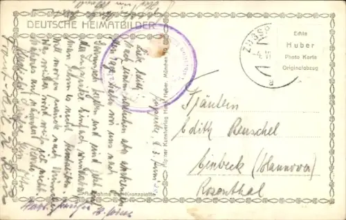 Ak Zugspitze, Münchner Haus,  Schnee, 2964 m, H. Huber