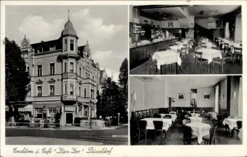 Ak Düsseldorf am Rhein, Wiener Conditorei und Café Zum Zoo, Fritz Klappenbach, Lindemannstr. 2