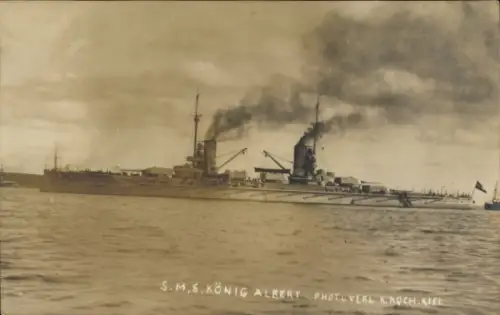 Foto Ak Deutsches Kriegsschiff, S.M.S. König Albert