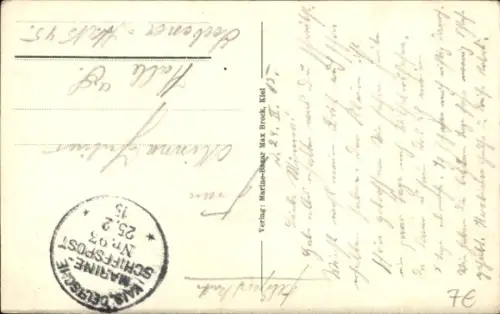 Ak Deutsches Kriegsschiff, S.M.S. Kronprinz