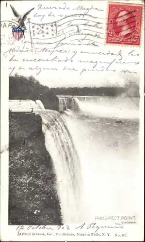 Wappen Ak Niagara Falls New York USA, Prospect Point